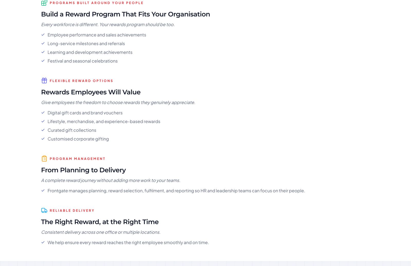 The Employee Rewards & Recognition page (part 3)