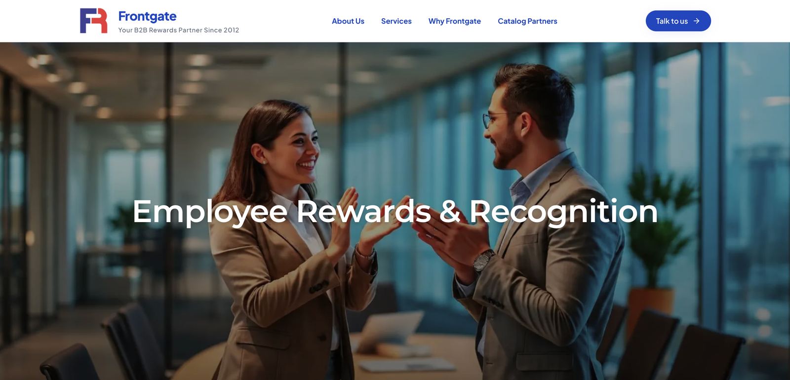 The Employee Rewards & Recognition page (part 1)