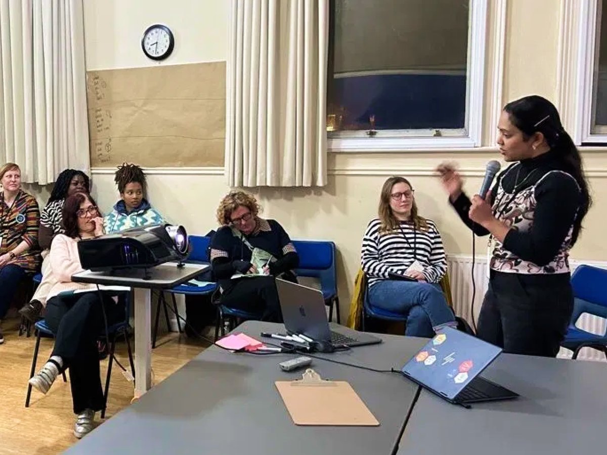Anju presenting her animal-computer interaction research at Ladies That UX Brighton