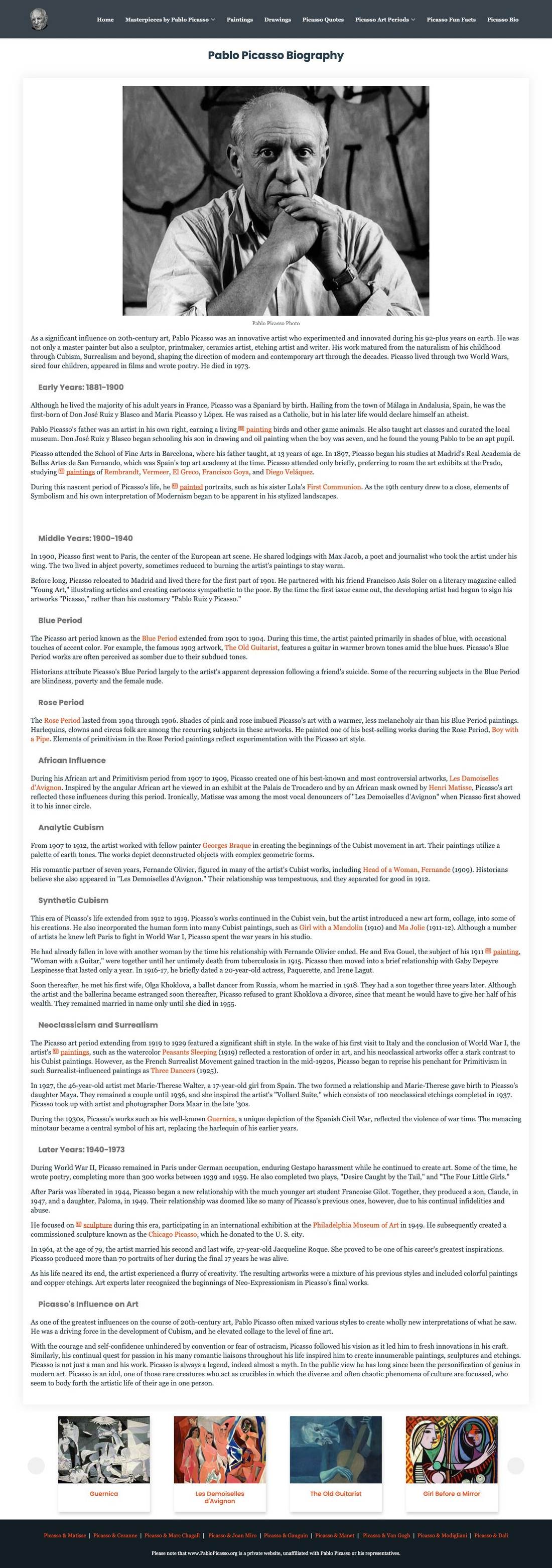Old site: Biography