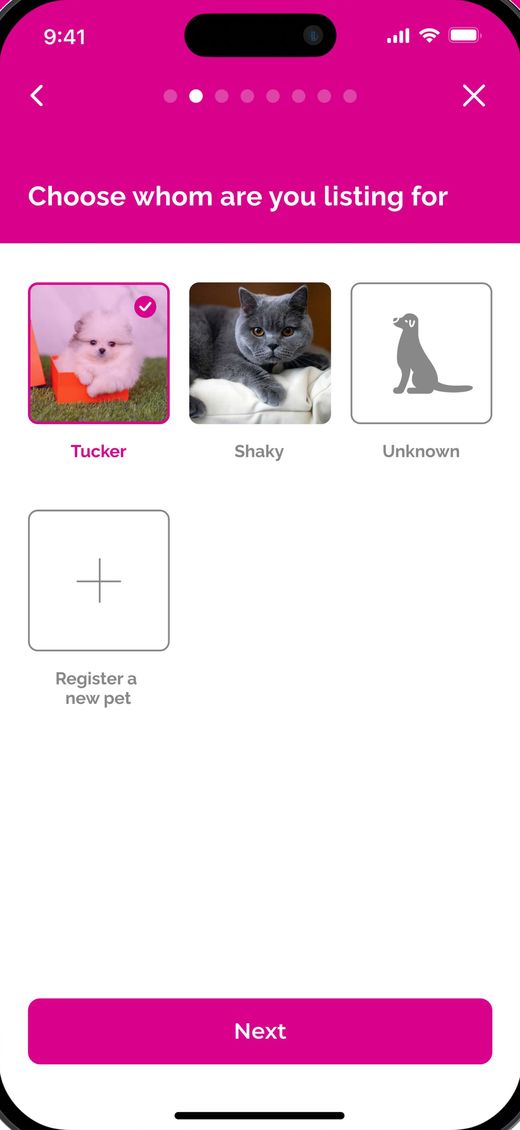 Report: choose the pet after testing