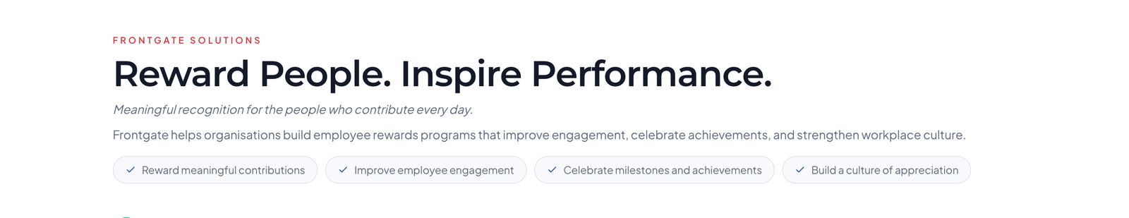 The Employee Rewards & Recognition page (part 2)